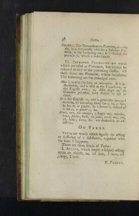 On Verbs.