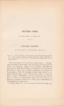 Chapitre premier. De Qui-Nhon a l'ancienne Cha-Ban