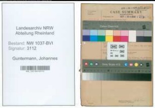 Entnazifizierung Johannes Guntermann , geb. 06.06.1886 (Gastwirt)
