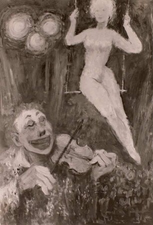 Ein Clown spielt