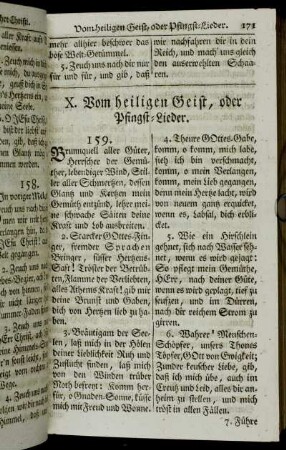 X. Vom heiligen Geist, oder Pfingst-Lieder.