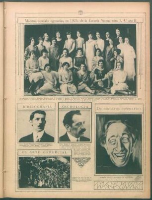 Maestras normales egresadas, en 1925, de la Escuela Normal núm. 5, 4° año B