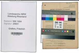 Entnazifizierung Friedrich Grafers , geb. 29.03.1903 (Anstreicher)