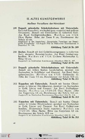 Altes Kunstgewerbe (Nr. 209-240)