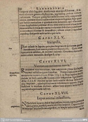 Caput XLVII. Lepus animal infaustum.