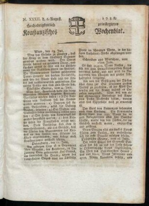N. XXXII. d. August 1788. - N. XXXV. d. 27. August. 1788.