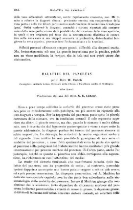 [VII. Malattie del Pancreas...]