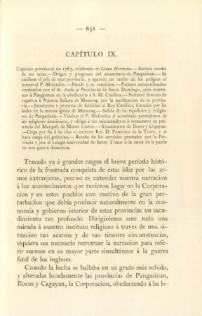 Capítulo IX. Capítulo provincial de 1763, ...