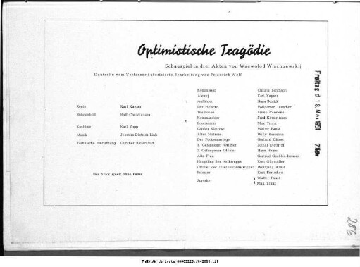Optimistische Tragödie