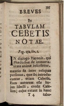 Breves In Tabulam Cebetis Notae