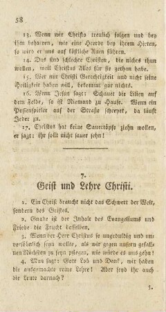 7. Geist und Lehre Christi