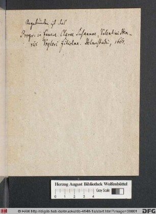 Programma In Funere Viri Nobilissimi Et Experientissimi Dn. Valentini Henrici Vogleri Philos. & Medic. Doctoris huiusq[ue] Profess. Publ. & Ordinar. Et Filioli Eius Christophori Ulrici P.P.
