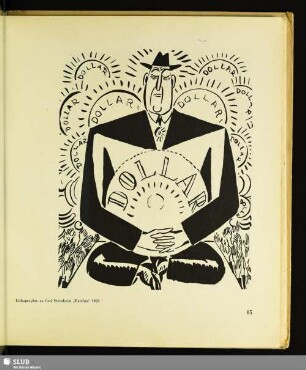 Lithographie zu Carl Sternheim "Fairfax"