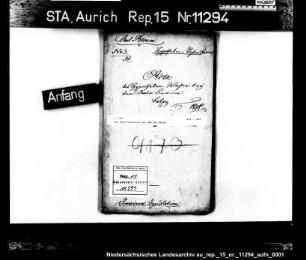Das Hypothekenwesen bei dem Amt Berum