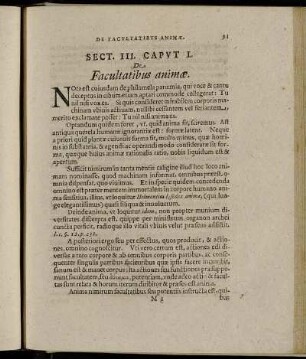 Caput I. De Facultatibus animæ. - Caput. VIII. De Coctione ipsa, & calore.