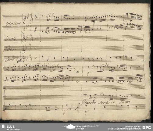 Aria: "Placido serbo in setto"