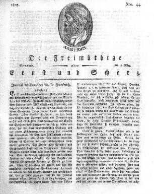 Nro. 44, Sonnabend, den 2. März 1805