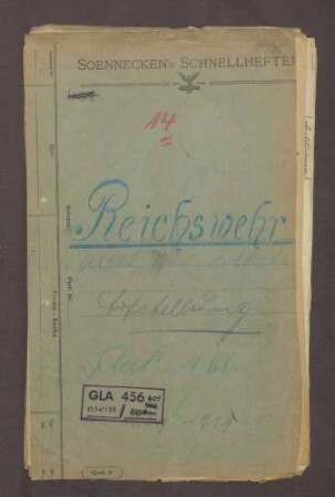 Aufstellung der vorläufigen Reichswehr