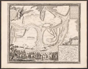 Plan de la Ville de Dinckespvhel en Souabe assigée par les Armées du Roy...