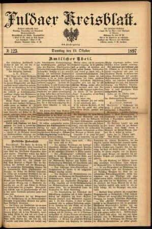 Ausgabe vom Dienstag, den 19. Oktober 1897.