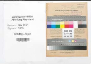 Entnazifizierung Anton Schiffler , geb. 26.07.1889 (Schulleiter)