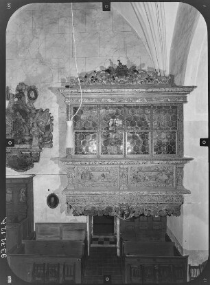 Reichenbach/O.L. Johanneskirche (Wiederaufbau 1674). Logenbau