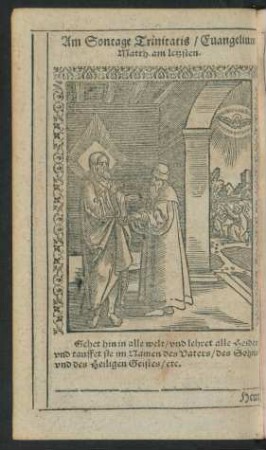 Am Sontage Trinitatis/ ...
