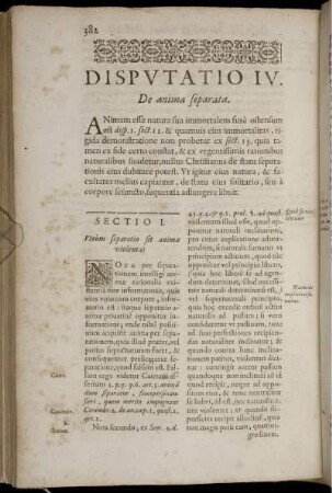 Disputatio IV. De anima separata.