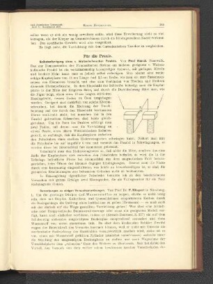 Selbstanfertigung eines v. Waltenhofenschen Pendels.