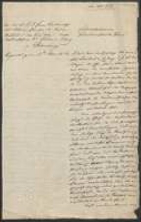 Brief von Regensburgische Botanische Gesellschaft an Karl Bernhard von Trinius