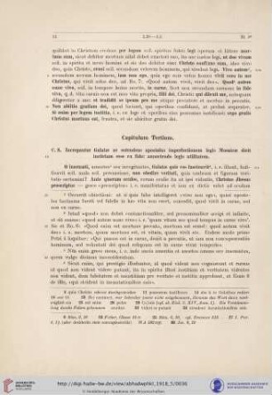 Capitulum Tertium