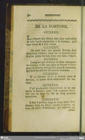 De La Fortune