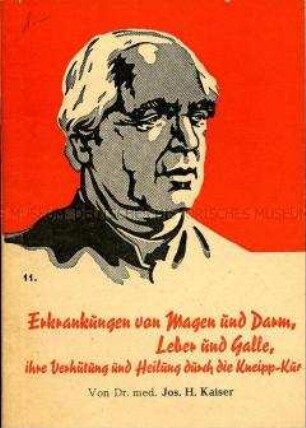 Broschüre "Erkrankungen von Magen und Darm, Leber und Galle, ihre Verhütung und Heilung durch die Kneipp-Kur"