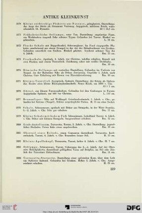 Antike Kleinkunst (Nr. 1870-1921)