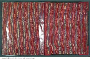 Orvieto, Sienne, Perouse, ArezzoDeckblatt mit marmoriertem Vorsatzpapier, Doppelseite - Rotes Album IX (Orvieto, Siena, Perugia, Arezzo)