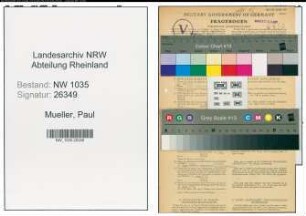 Entnazifizierung Paul Mueller , geb. 17.06.1895 (Kaufmaennischer Angestellter)
