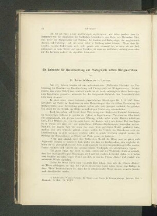 Ein Bleischutz für Durchleuchtung und Photographie mittels Röntgenstrahlen.