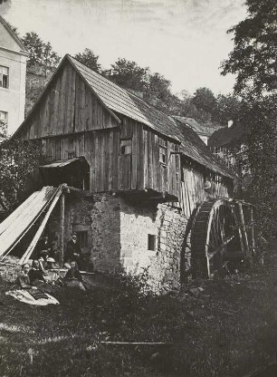 Brettschneidemühle im Loschwitzgrund : Dresden-Loschwitz. Hänsels Brettschneidemühle im Loschwitzgrund.