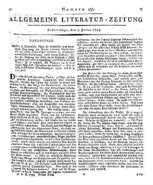Die Abendstunden einer glücklichen Familie. Ein Lesebuch für Kinder von reiferem Alter. Nürnberg: Grattenauer 1793