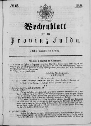 Nr. 18, Ausgabe vom 03. Mäz 1866