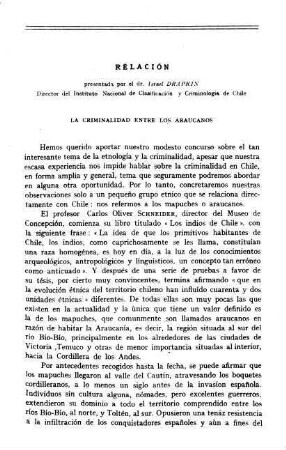 355-360, Rèlación: La criminalidad entre los araucanos