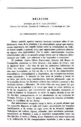 355-360, Rèlación: La criminalidad entre los araucanos