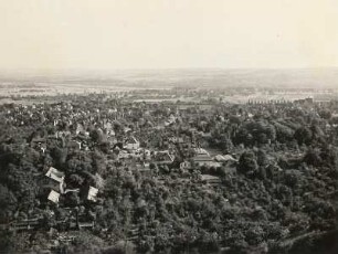 Radebeul-Oberlößnitz. Blick vom Spitzhaus