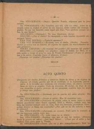 Acto quinto