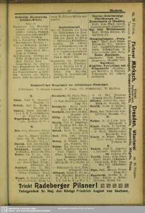 Einwohnerverzeichnis : Alphabetisches Verzeichnis der selbständigen Einwohner