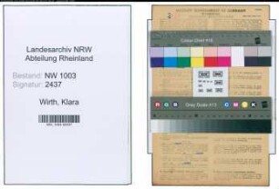Entnazifizierung Klara Wirth , geb. 22.02.1909 ()