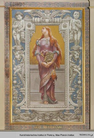 Ausmalung des Treppenhauses im Palazzo Grifoni Budini Gattai : Weibliche Allegorien