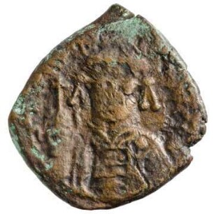 Münze, Halbfollis, 578 - 582