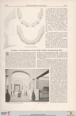 21: Architektur und Kunstgewerbe auf der Großen Berliner Kunstausstellung 1905