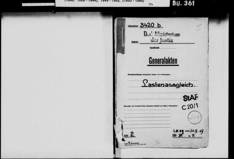 Lastenausgleich allgemein, Teil 2